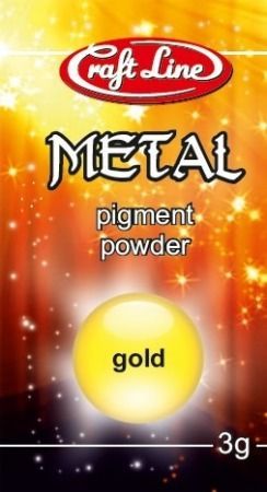 (151)  Metaliczny Proszek Pigmentowy (złoty) 3g