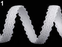 (N140) Koronka bawełniana biała -samoprzylepna