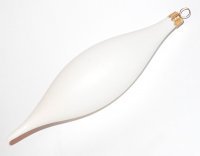 Bombka plastik biała SOPEL 18 cm