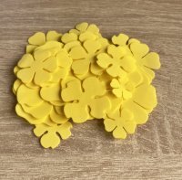 Foamiran- Kwiatki wycięte 30 szt Żółty 26