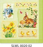 Serwetka SLWL 0020 02 - wiosenny królik - opakowanie 20szt