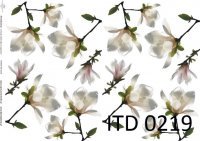 Papier ITD duży 42x29 - 0219 Białe magnolie
