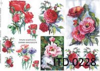 Papier ITD duży 42x29 - 0228 Róże