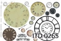 Papier ITD duży 42x29 - 0265 Tarcze zegarowe