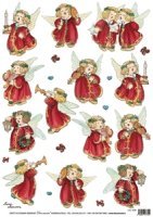 Papier ryżowy DECOM/ 5228 - Śpiewające aniołki