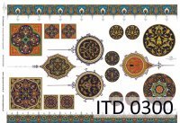 Papier ITD duży 42x29 - 0300 Ornamenty arabskie