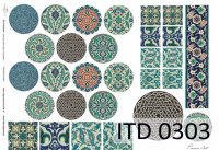 Papier ITD duży 42x29 - 0303 Ornamenty perskie