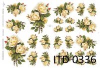 Papier ITD duży 42x29 - 0336 Herbaciane róże