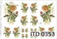 Papier ITD duży 42x29 - 0353 Róże