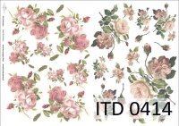Papier ITD duży 42x29 - 0414 Róże