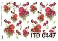 Papier ITD duży 42x29 - 0447 Róże