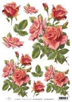 Papier ryżowy ITD - R424  Róże