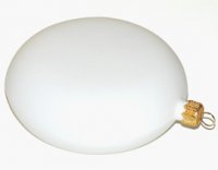 Bombka plastik płaska - medalion 10 cm