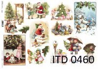 Papier ITD duży 42x29 - 0460  Świąteczny -dzieci