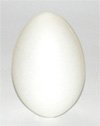 Jajko plastik 9 cm białe