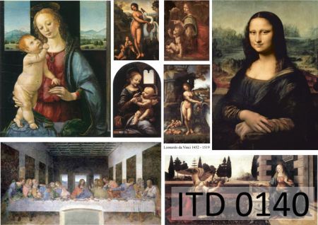 Papier ITD duży 42x29 - 0140 Leonardo da Vinci