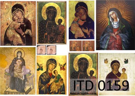 Papier ITD duży 42x29 - 0159 Ikony-madonny 