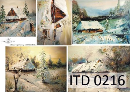 Papier ITD duży 42x29 - 0216 Malarstwo-zima