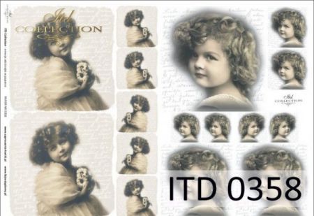 Papier ITD duży 42x29 - 0358 Dziecięce twarze