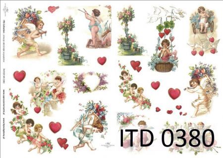 Papier ITD duży 42x29 - 0380 Walentynki