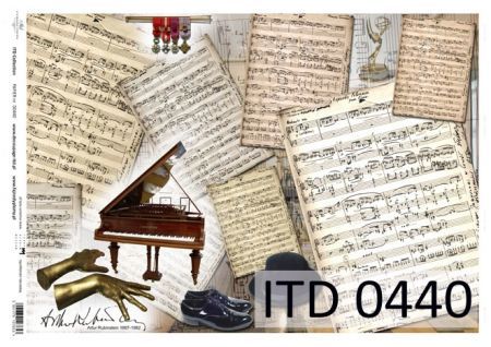 Papier ITD duży 42x29 - 0440 Fortepian