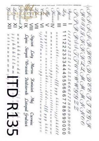 Papier ryżowy ITD - R135 Literki