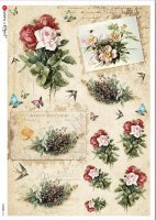Papier Ryżowy Paper Designs FLOWERS 0334