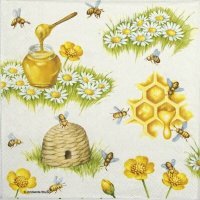 Serwetka AM 133 07635 -pszczółki, miód- 1szt