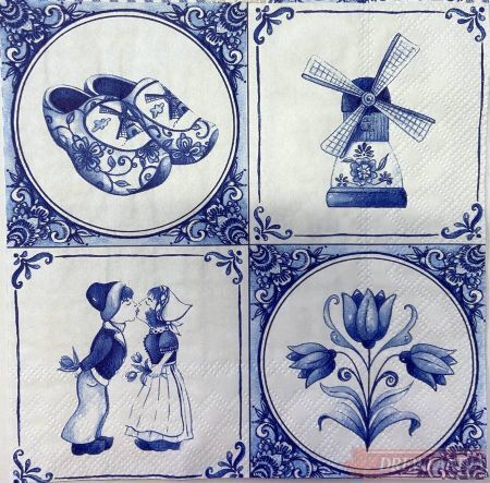 Serwetka AM 13306680 Holenderska porcelana  -opakowanie 20szt
