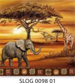Serwetka SLOG 0098 01 - afryka-słoń - 1szt