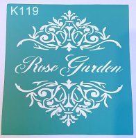 Szablon samoprzylepny -K119  15X15 Rosa Garden